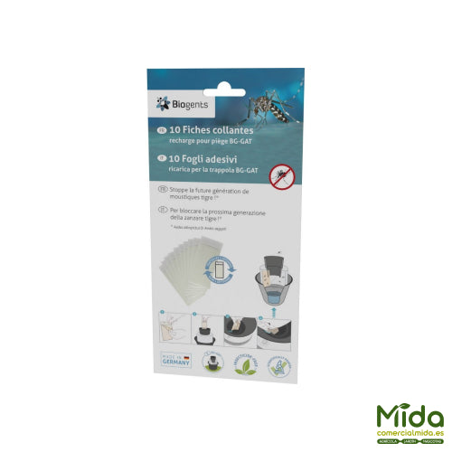 BIOGENTS Juego de Tarjetas Adhesivas para BG-GAT Pack x10
