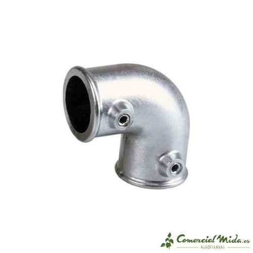 Conector Codo 90º Rosca Jic (Flare) 37° Hembra 3/8" Manguera 1/2" R1 Y R2