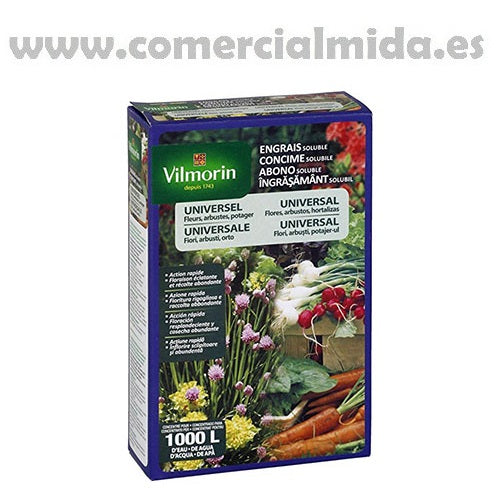 Abono soluble VILMORIN 800g universal para flores, arbustos y hortalizas