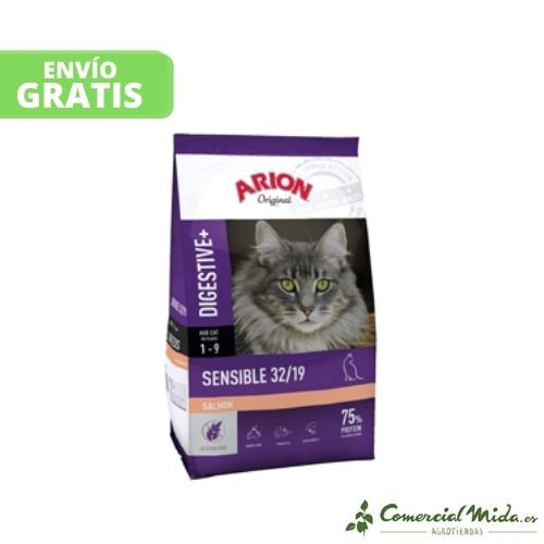  Pienso para gatos Original Sensible Digestive + 32/19 7,5 Kg de Arion