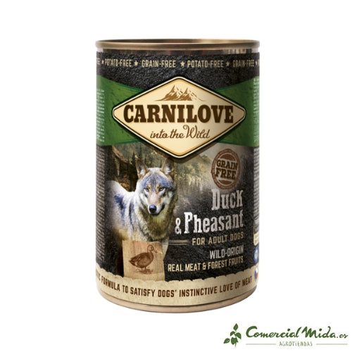 CARNILOVE CANINE ADULT PATO FAISAN LATA