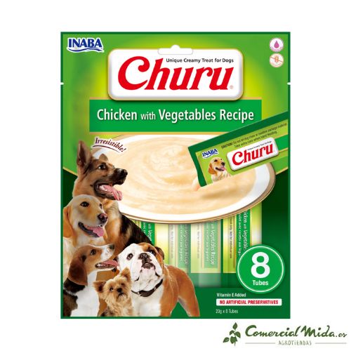 Churu DOG Snack Crema Pollo con Vegetales