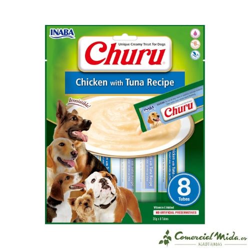 Churu DOG Snack Crema de pollo con atún