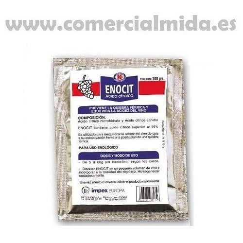 Enocit Ácido Cítrico 100 gr