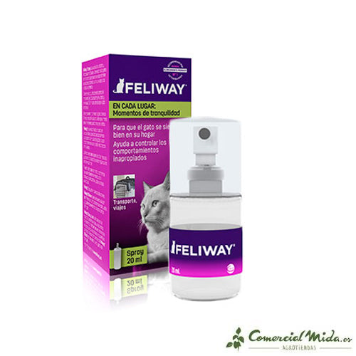 FELIWAY Spray da Viaggio 20 ml Calmante per Gatti – Comercial Mida