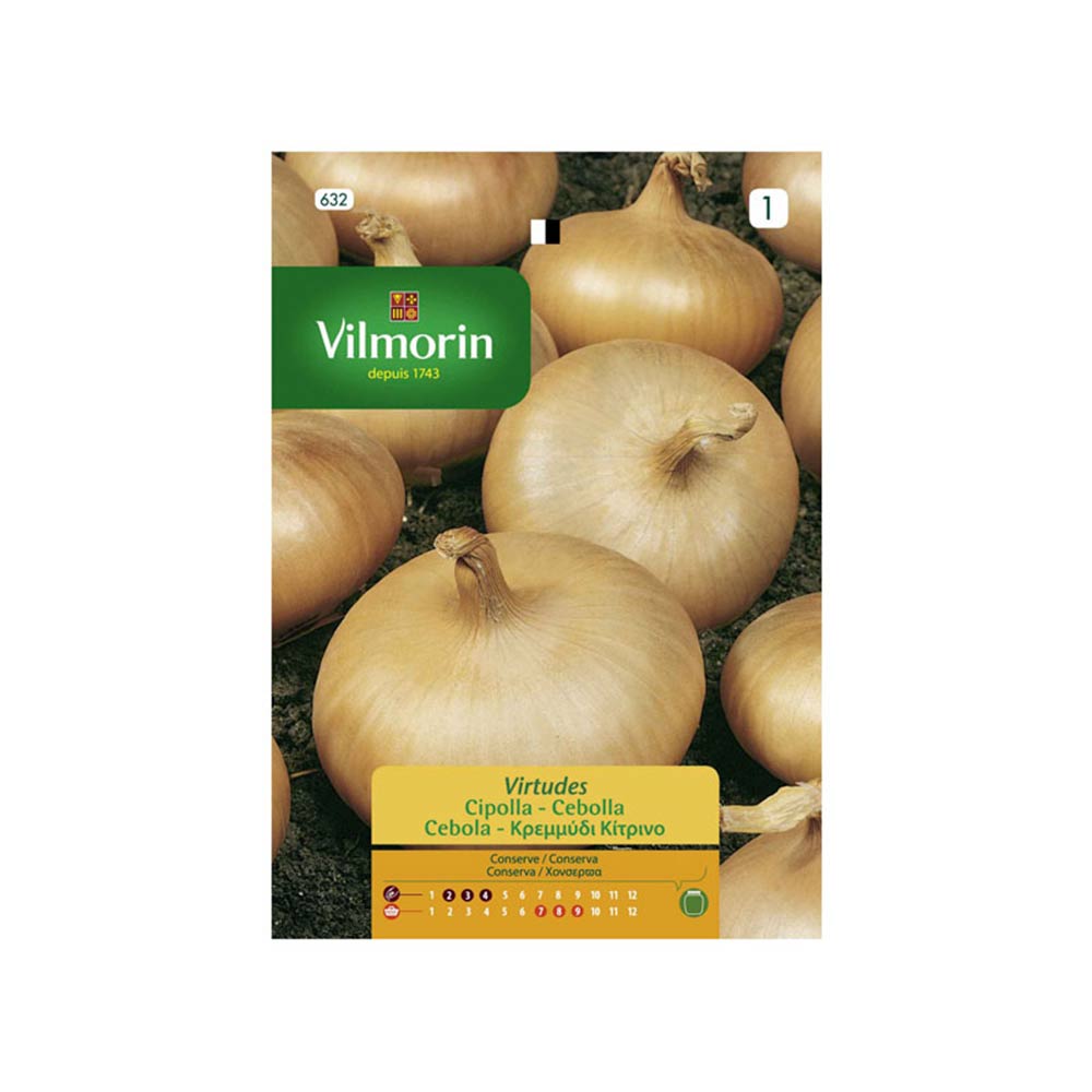 Semillas de cebolla virtudes Vilmorin 5gr