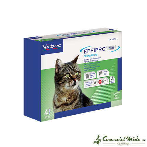 Pipetas virbac para gatos Effipro Duo spot on