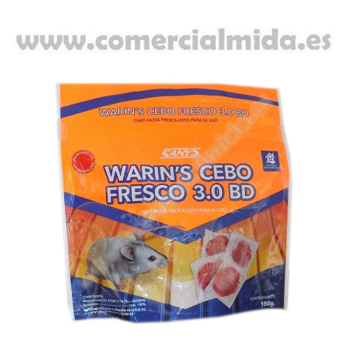 Warin's Cebo Fresco Pasta Bromadiolona 150 gr